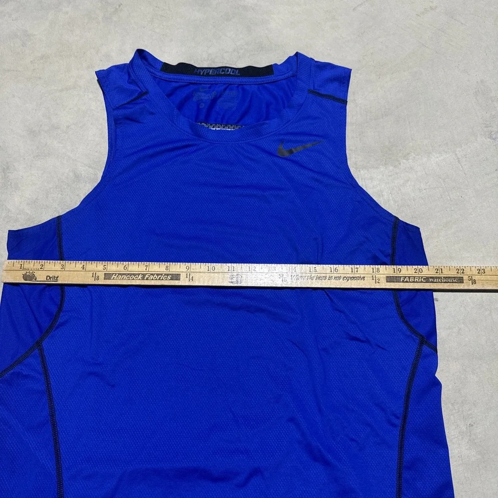 Nike Pro Combat Tank Top Men's SZ XL Blue Sleeveless Workout Gym Training
